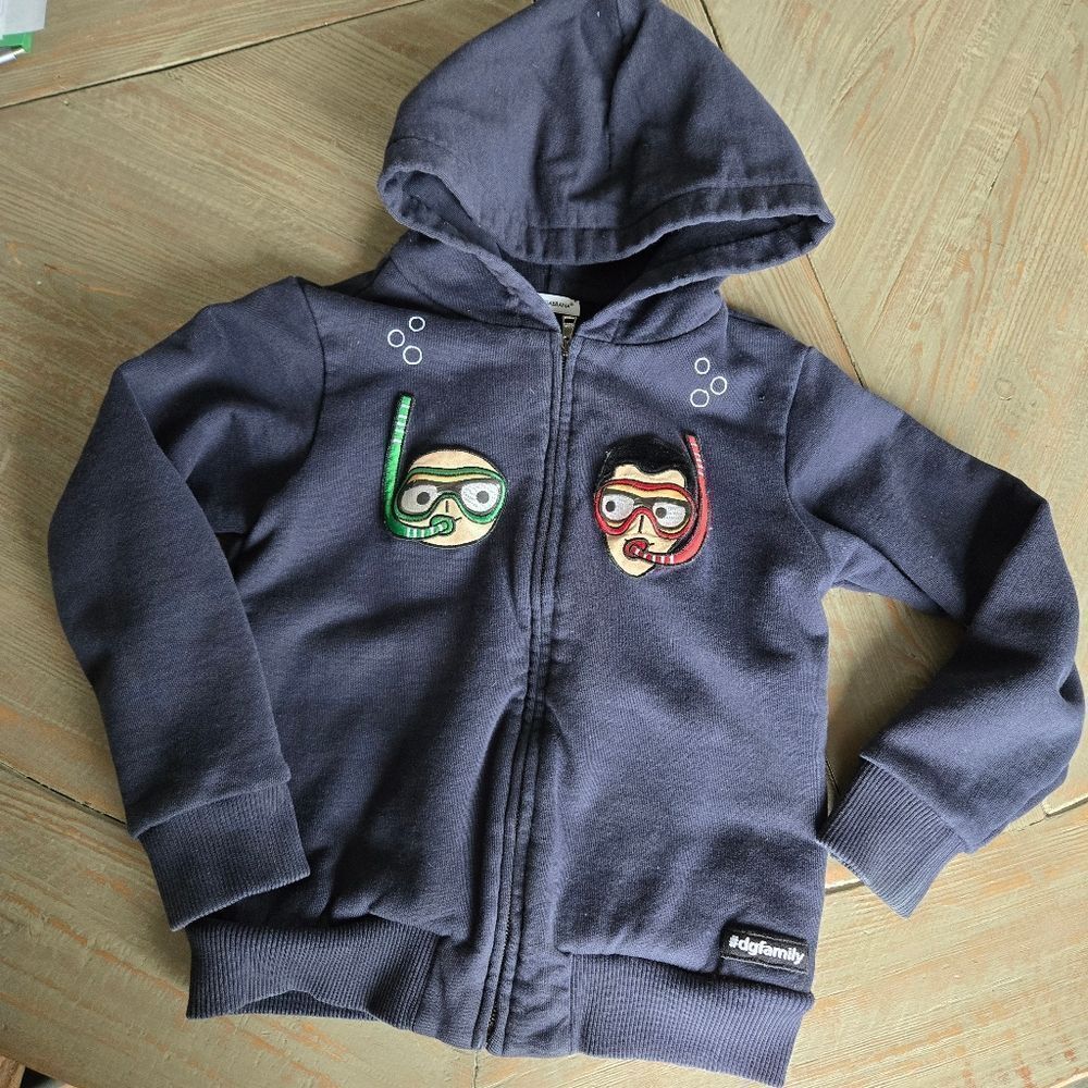 Dolce & Gabbana Luxe Boys zip hoodie  Size 5